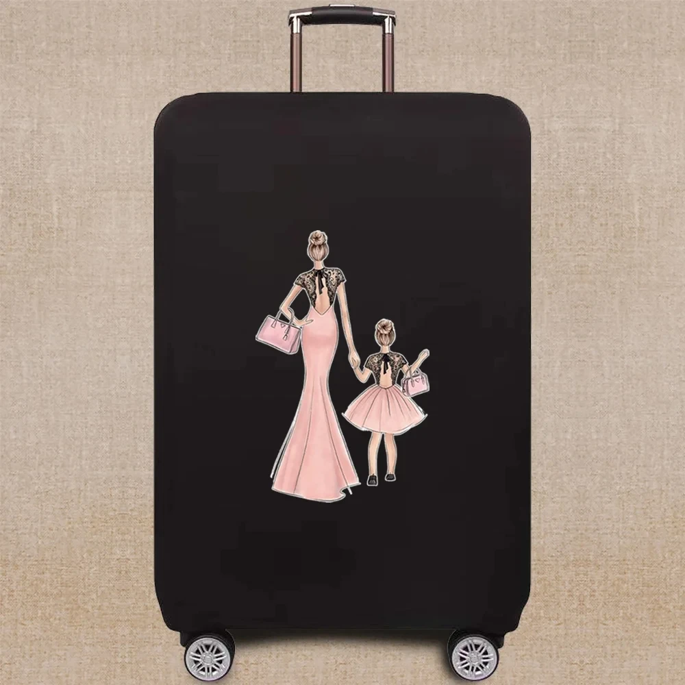 Luggage Case Suitcase Dust Luggage Protective Cover for 18-32 Inch Mom Pattern Trolley Case Elastic Dust Cover Travel Accessory