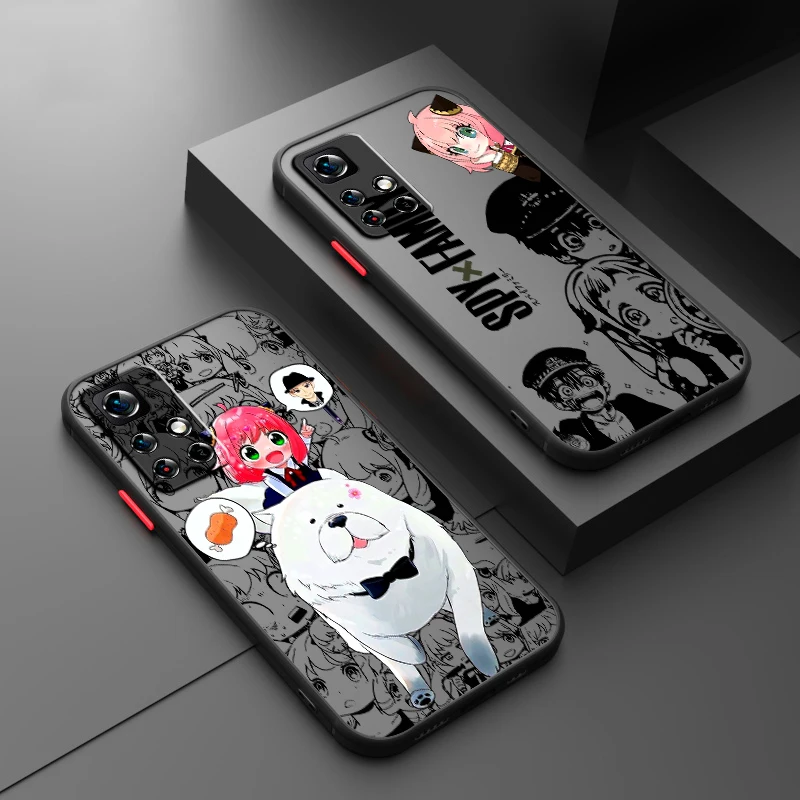 SPY X FAMILY Cool Comic Art Frosted Translucent For Redmi 8 3 9A 9C 9AT 9 9T 13R 10A 10C 10 11A 12C 12 13C 5G TPU Phone Case