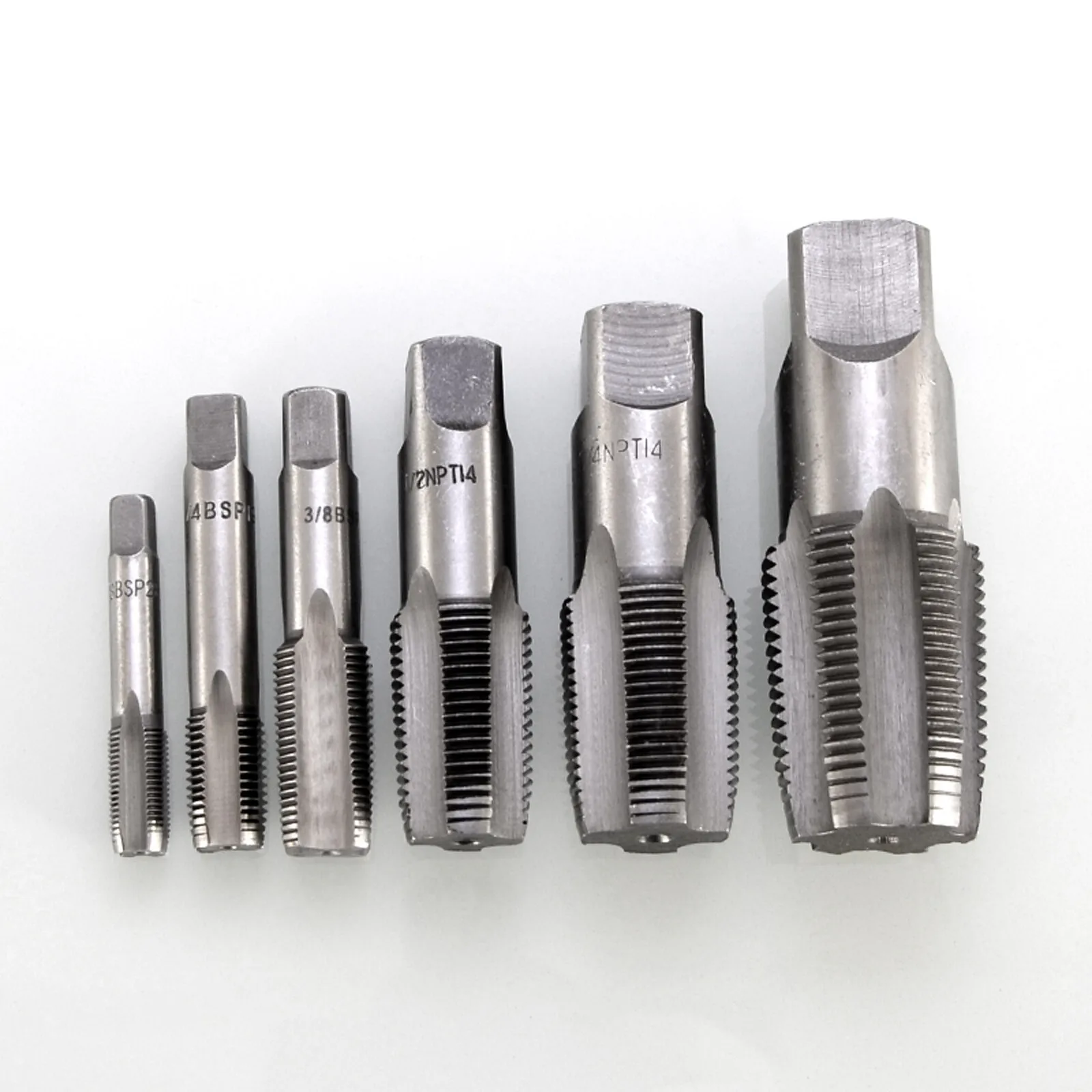 1/2/5Pcs HSS Taper Pipe Tap NPT G1/8 G1/4 G3/8 G1/2 G3/4 High Speed Steel Thread Tap Metal Thread Cutting Rethreading Hand Tools