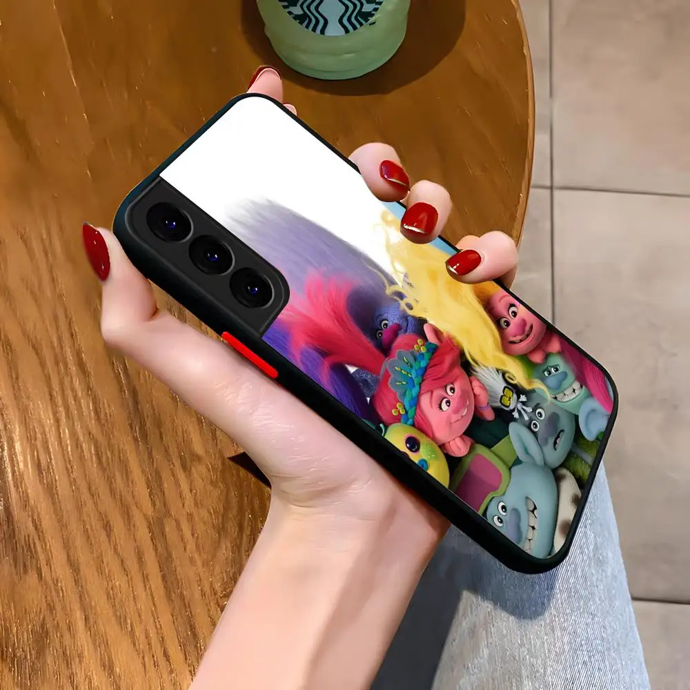 

Чехол для телефона с рисунком Т-Тролли для Samsung S25 S22 S24 S23 S21 FE Plus Ultra Skin Feel, чехол-бампер