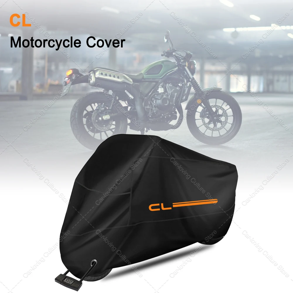 

For CL cl Motorcycle Accessories Motorcycle Cover for All Seasons Outdoor Rain Dustproof UV Protector Covers（200*90*100）