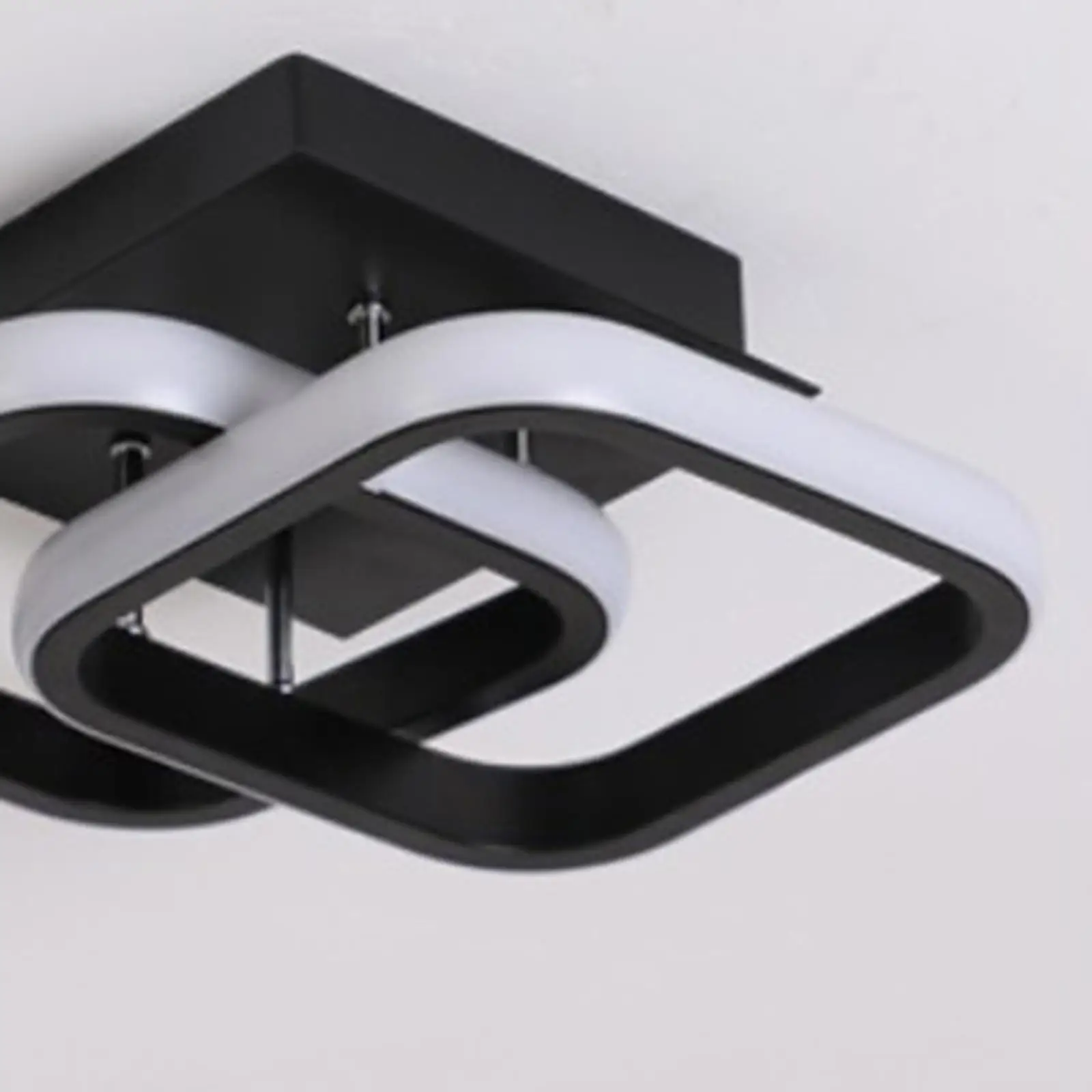 

Flush Mount Ceiling Lamp Modern Aluminum Chandelier Shade LED Warm White for Bedroom Home Living Room