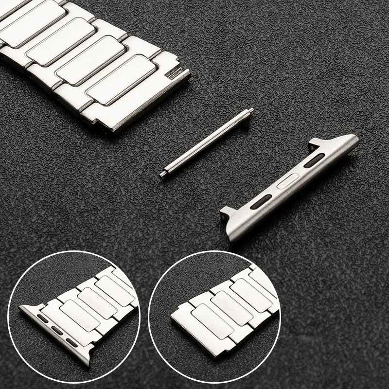 Connector Adapter For Apple Watch Series 44mm 40mm Connectors iwatch 9 8 7 45/41mm Stainless 6 SE 5 4 10 42/46mm Ultra 2 3 49mm