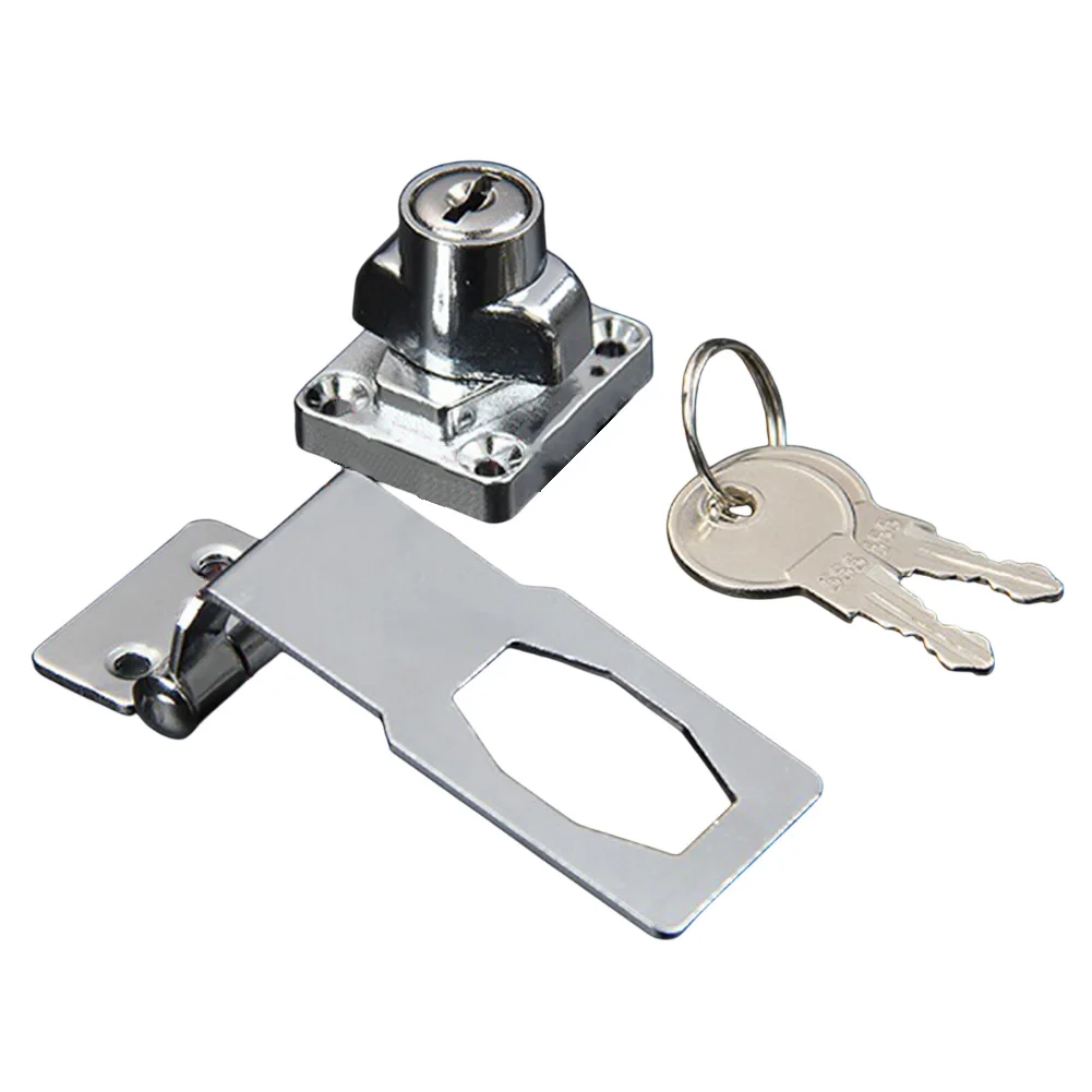 Alloy Locking Hasp Set Key Operated Lock Alloy Drawer Lock Cabinet Lock Extra Security For Years Integrated Knob Locking