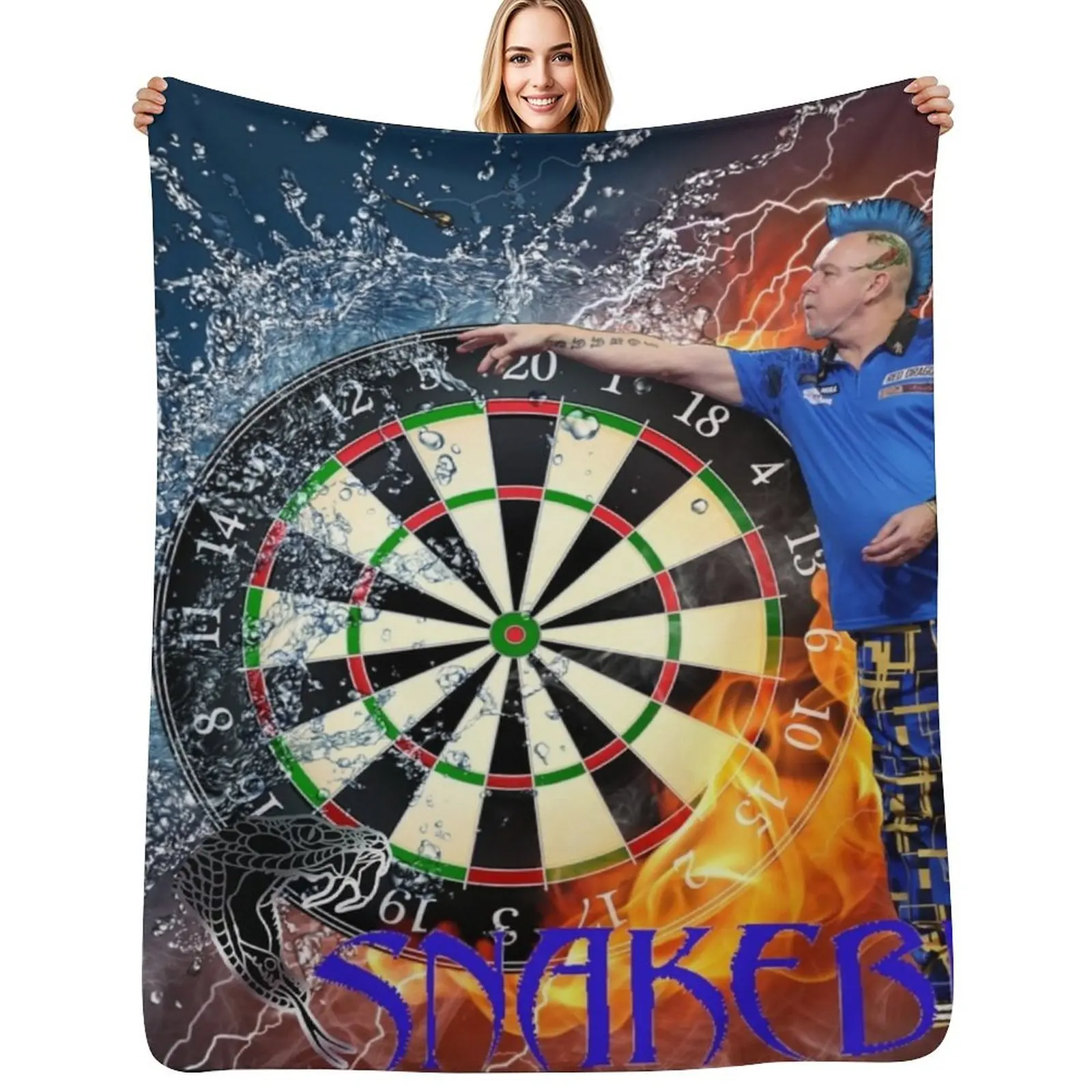 

Peter Wright Snakebite Throw Blanket Plaid Comforter sofa bed Stuffeds Blankets