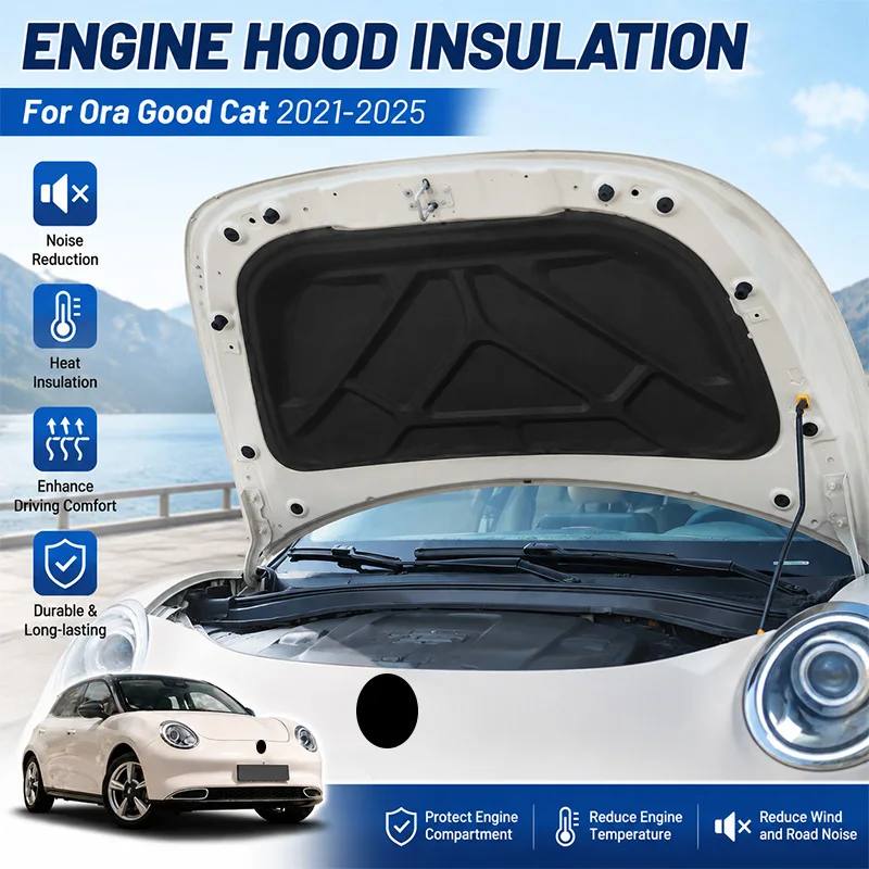for-gwm-ora-03-for-ora-good-cat-funky-cat-2021~2025-sound-heat-insulation-cotton-front-hood-lining-sound-absorption-car-ac