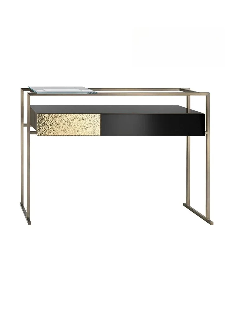 A  Light luxury entrance foyer end view narrow table modern simple living room storage case decorative entrance cabinet