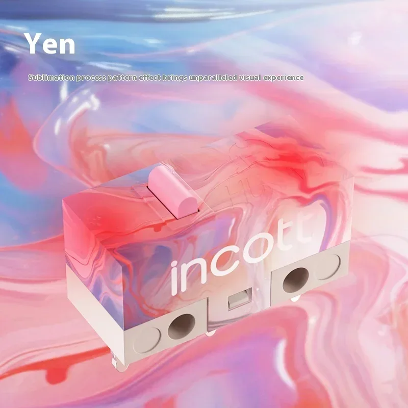 Incott Huano 2Pcs Mouse Micro Switches 20Millions Click Times Crisp Pressing Feel Quick Rebound Moderate Micro Switch Sensitive