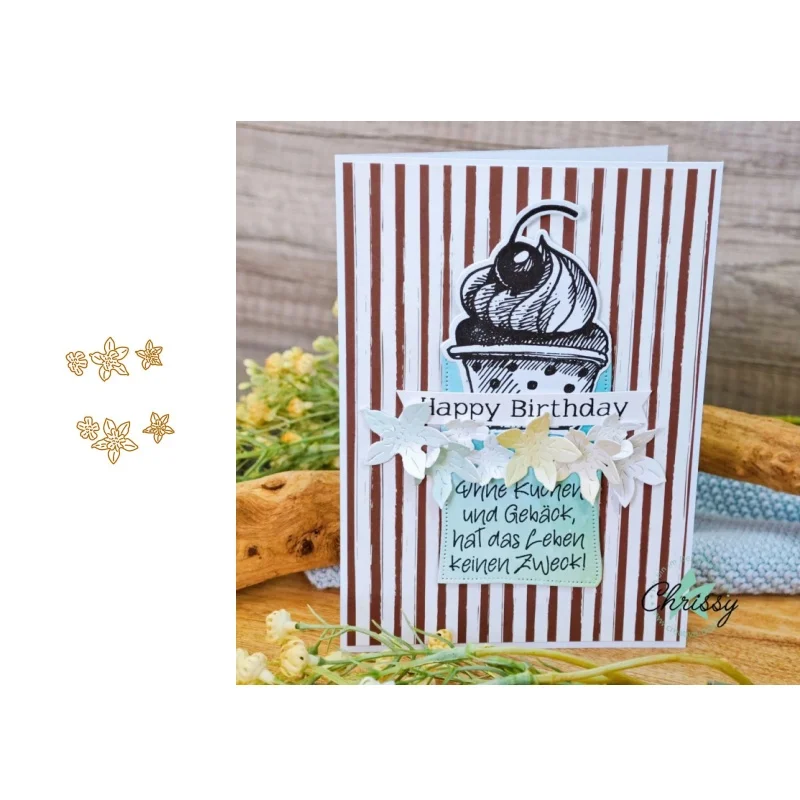 Neues Produkt Vorverkauf Box Eltern-Kind Stanzformen und Stempel DIY Scrapbook Album Dekoration Geprägtes Papierkarten-Set