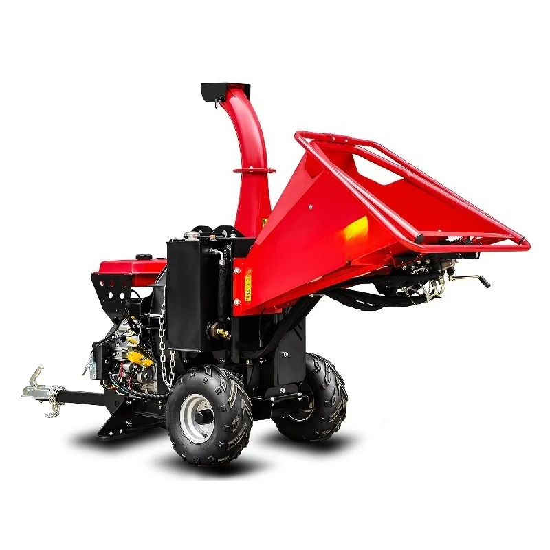 Triturador de Árvores com Alimentação Automática 27hp 740cc, Capacidade de 5 Polegadas, Picador de Madeira