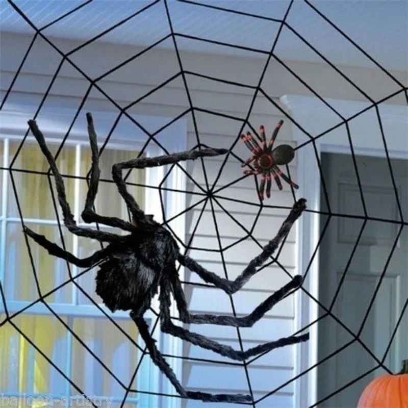 30 cm/50 cm/75 cm/90 cm/125 cm/150 cm/200 cm Schwarze Spinne Halloween Dekoration Spukhaus Prop Indoor Outdoor Riesen Dekor – Detail 8