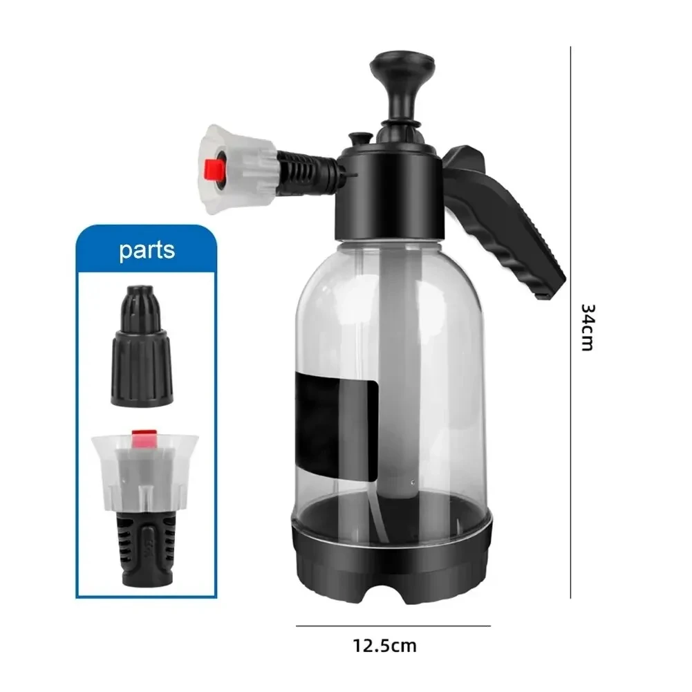 Pulverizador De Espuma De Mão Para Lavagem De Carro, Pulverizador De Pressão De Ar, Garrafa De Água De Desinfecção De Plástico, Ferramentas De Limpeza De Carro, Regador, 2L