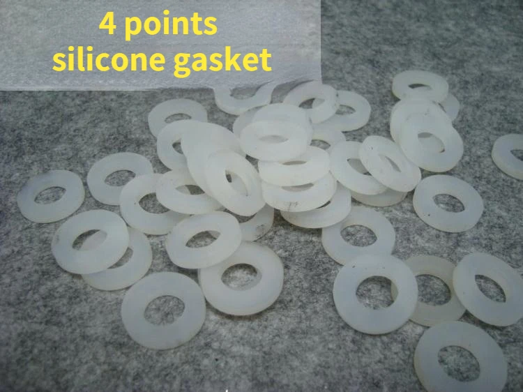 10pcs 4 points silicone gasket, sealing gasket, silicone gasket, water inlet pipe gasket, hose joint gasket