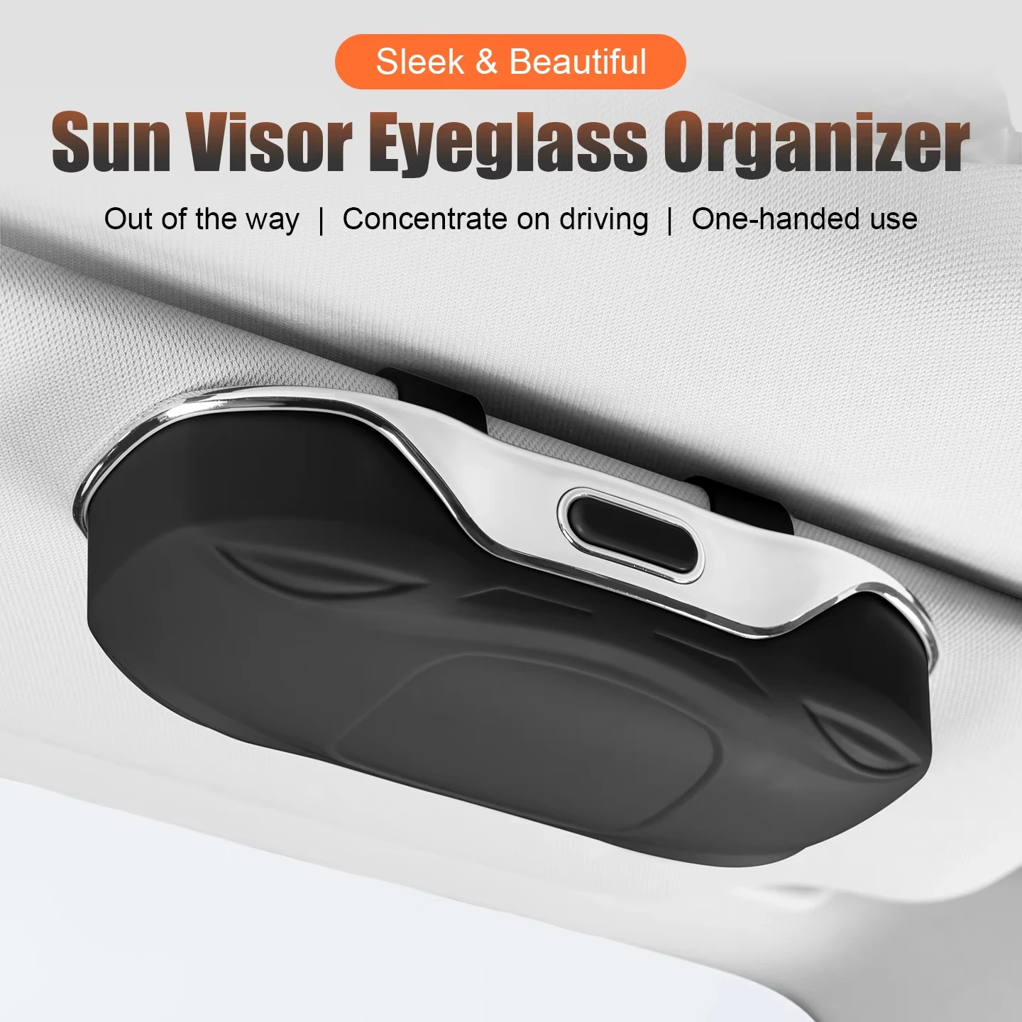 Car Sunglasses Holder Car Glasses Box Sun Visor ABS Storage Case Anti-Scratch Eyeglasses Protection Box Car Interior Accessories