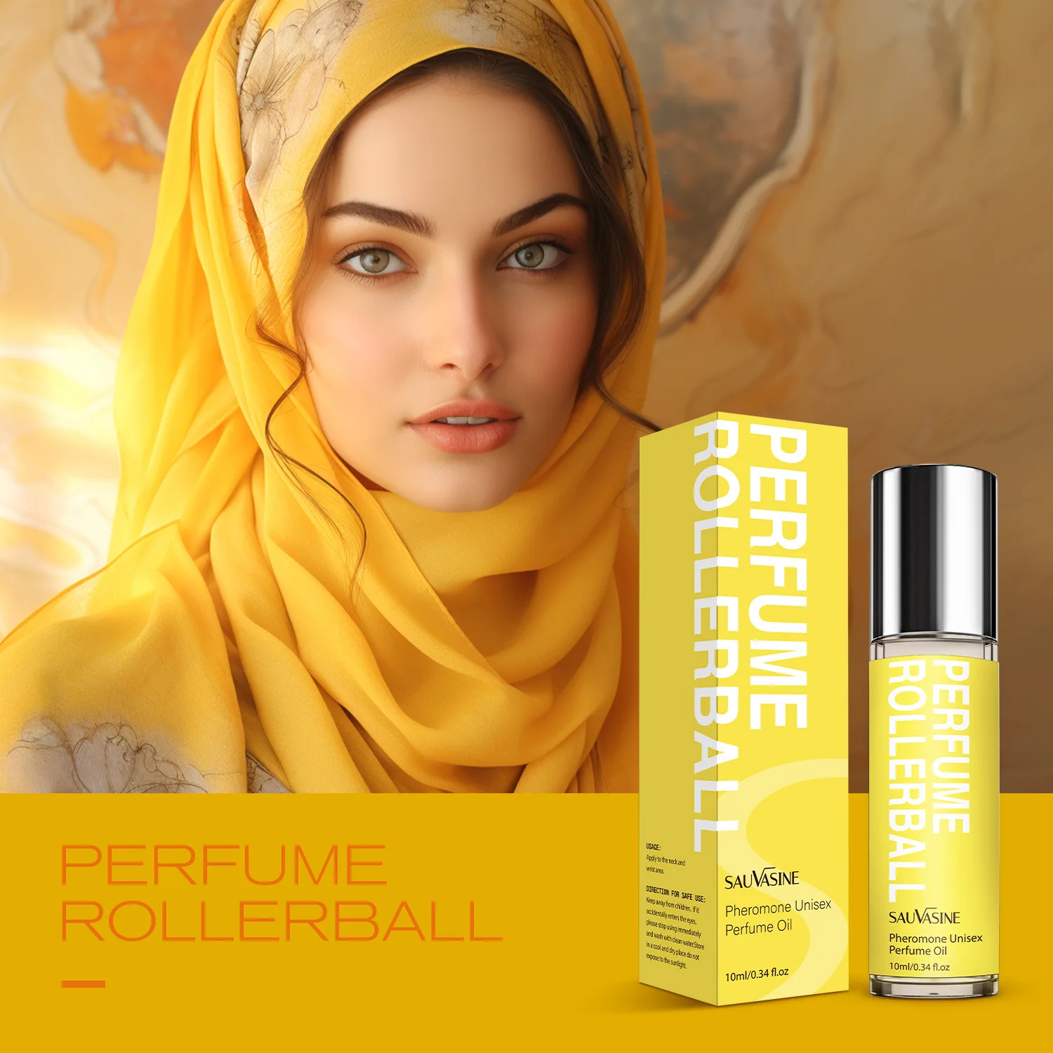 Deodorant Roll-On Women's Long-Lasting Eau de Parfum Armpit Antiperspirant Dry Long-lasting Roll-On Perfume