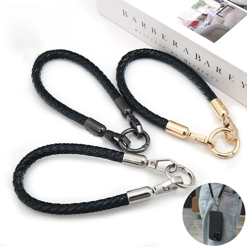 

Ремешок для телефона, короткий ремешок на запястье, утолщенный плетеный ремешок, грубый нейлоновый ремешок, цепочка на запястье, кулон, анти-потерянная веревка, металлическая кнопка