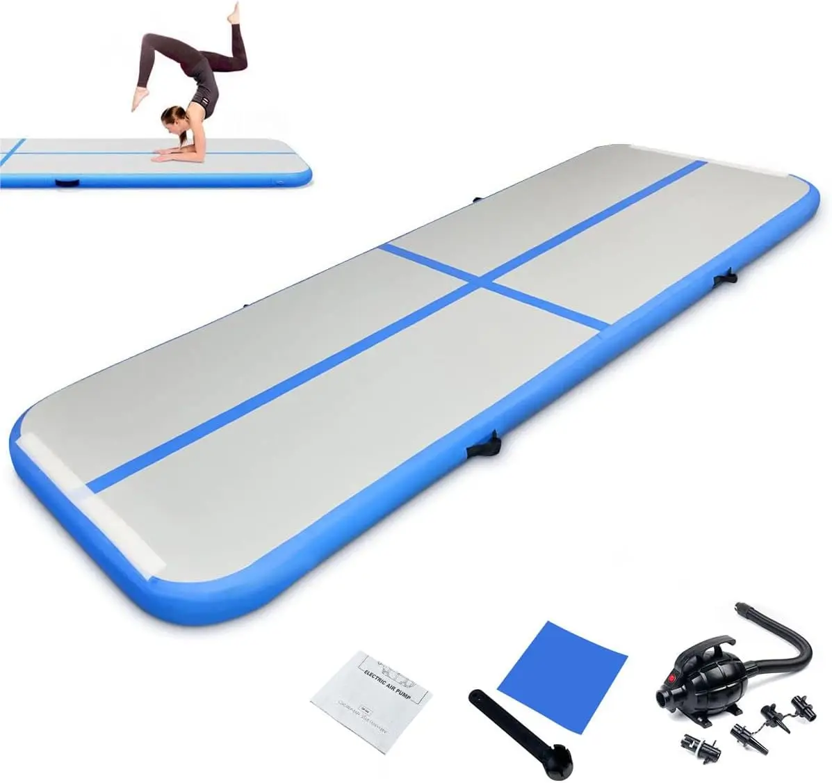 

Custom Size AirTrack 3m 4m 5m Inflatable Gymnastics Mat Tumble Track Inflatable Air Track For Fitness Cheerleading