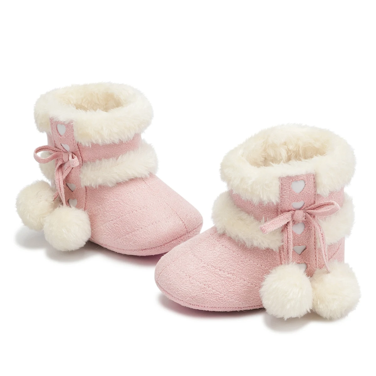 الوليد الطفل بنات الوردي رقيق الجوارب رائعة الترتر هامش أفخم حافة شتاء دافئ طفل الأولى مشوا القطن عدم الانزلاق وحيد