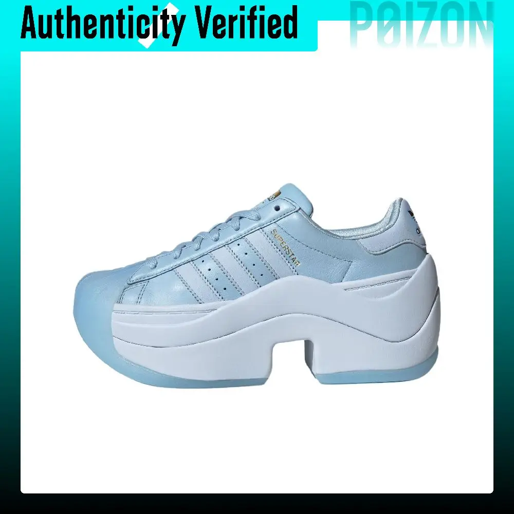 Adidas Originals Superstar Bold Casual Shoes Women's Crystal Blue KI3553