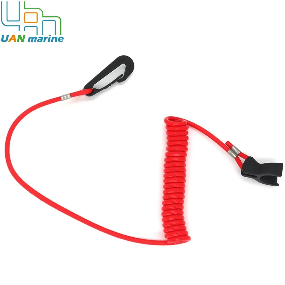 Ignition Switch Key with Lanyard for Evinrude Johnson 5005801