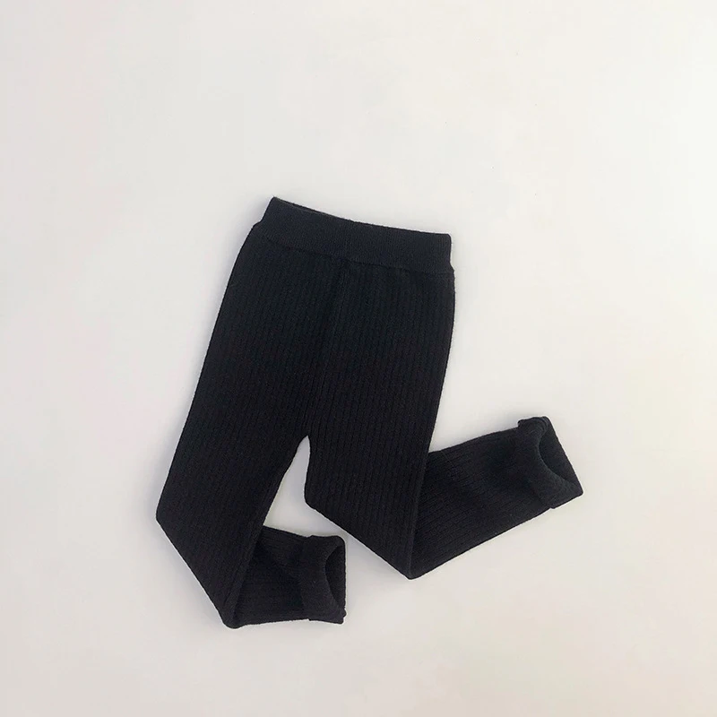 MILANCEL 2026 Frühling Hochelastische Gestrickte Kinder-Sweaterhose Skinny Einfarbige Kleinkinder Jungen Mädchen Leggings Hosen für 1-6 Jahre – Detail 9