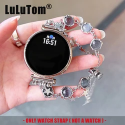 Fashion Crystal Opal Star Metal Strap For Samsung Galaxy Watch 7 6 5/Pro/4 Classic 44/40/46mm 20/22mm Band For Huawei Watch GT 3