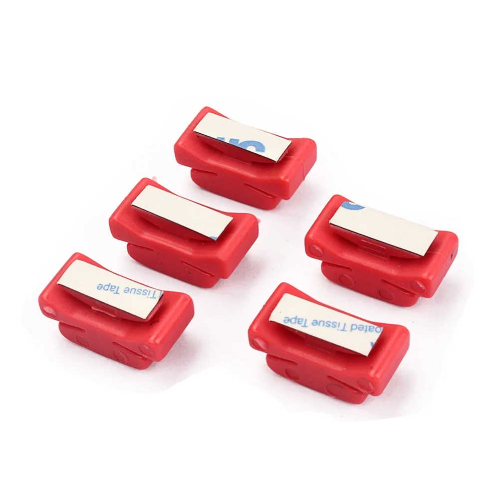 

5Pcs Red Plectrum Clamp Mini Lightweight Guitar Pickholder for Picks Gift Guitarists Plectrum Clamp Pickholder