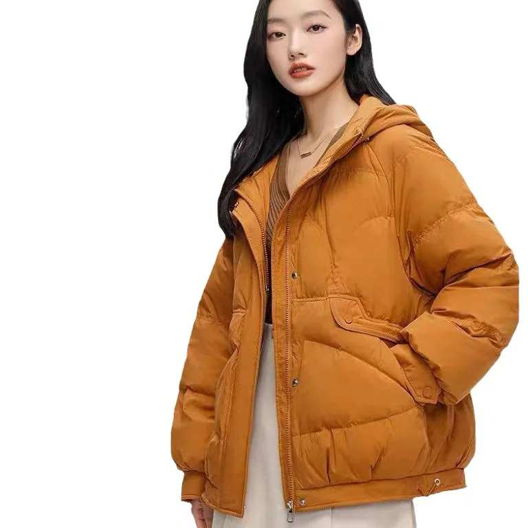 Short down Jacket Female 2023 Winter New Popular Thickened Small Fashion Loose Hooded Coat