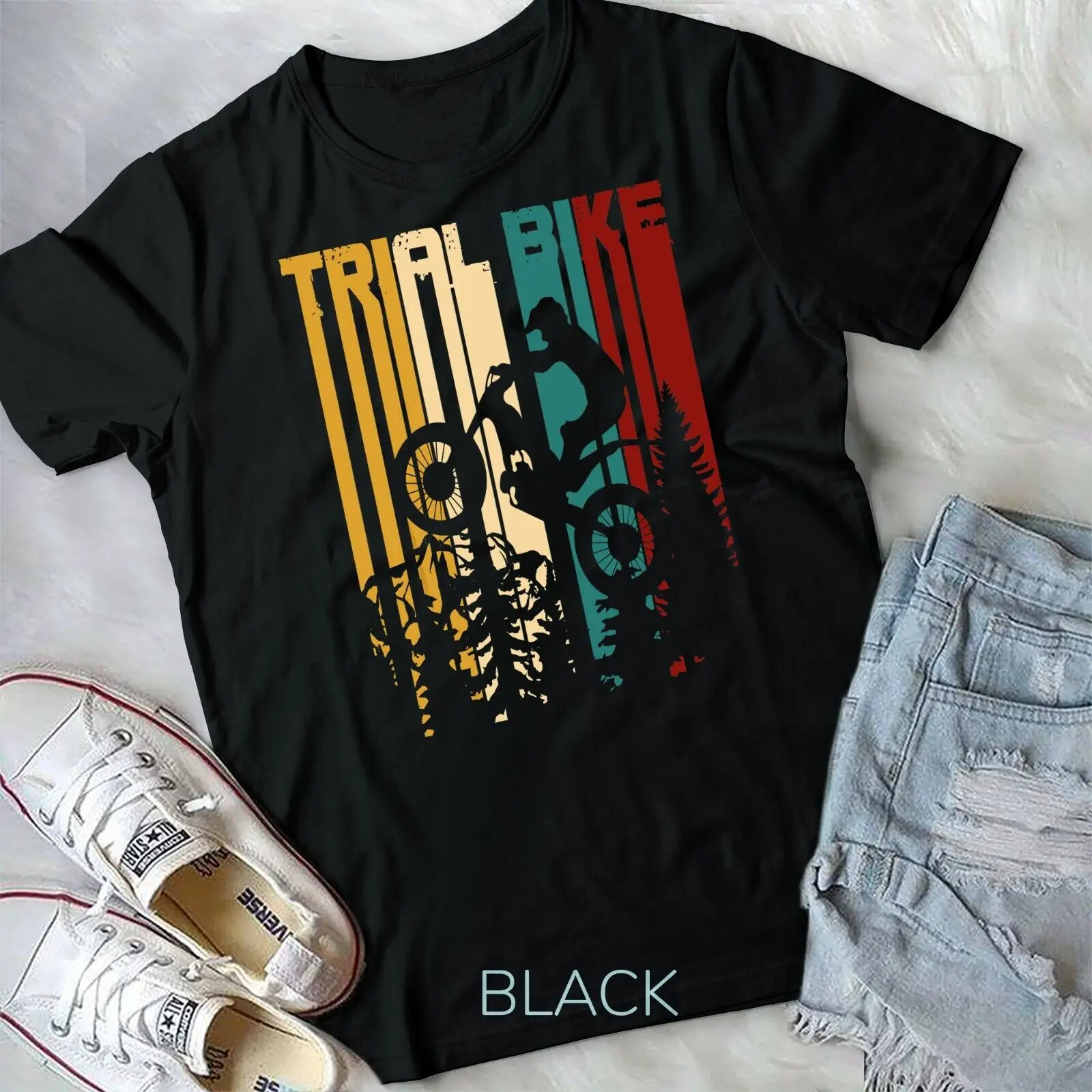 Retro Trial Bike Motorcycle T-Shirt Unisex T-shirt