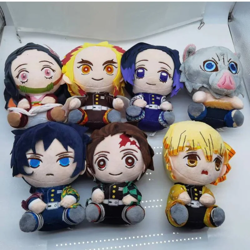 

Demon Slayer's Blade Action Figures Nezuko Shinobu Muichirou Tanjirou Sabito Giyuu Sanemi Kawaii Stuffed Toy Children's Gift