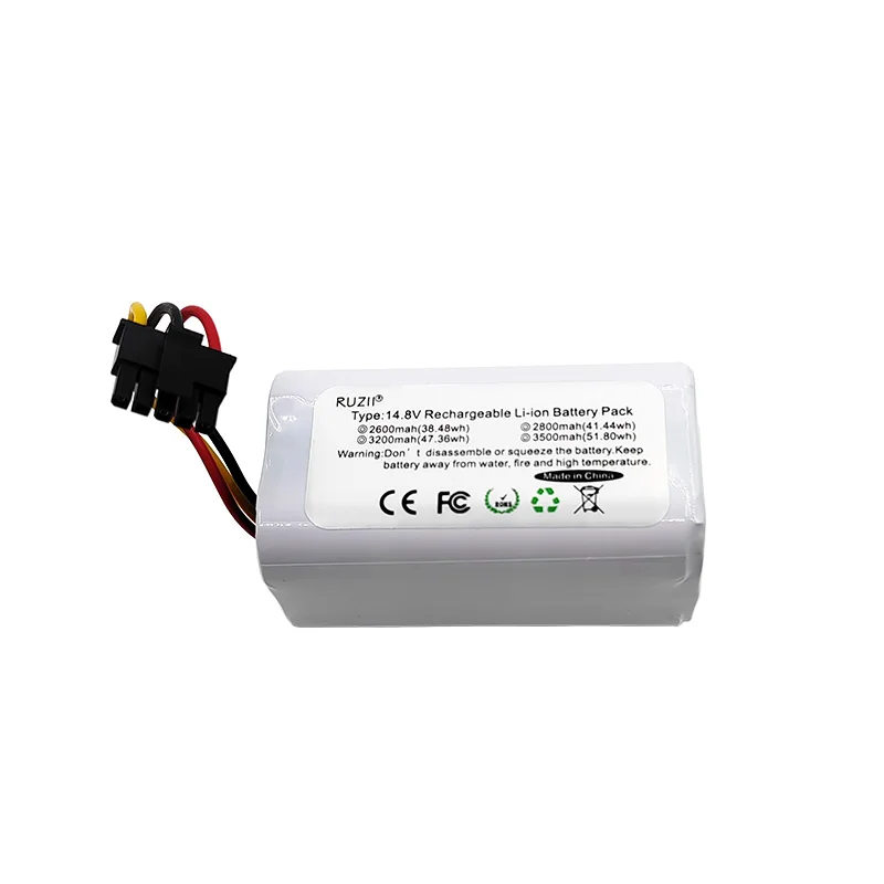 New 14.4V 2600mAh 3500mAh Rechargeable Lithium Battery for Mi Robot Vacuum Cleaner Mop 2 Lite MJSTL Spare battery