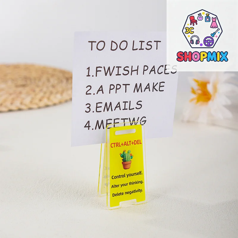 

Acrylic Desktop Signage “Leave Me Alone, I'm Busy” Humorous Office Decor Unisex Desktop Colleague Gift Room Ticket Holder