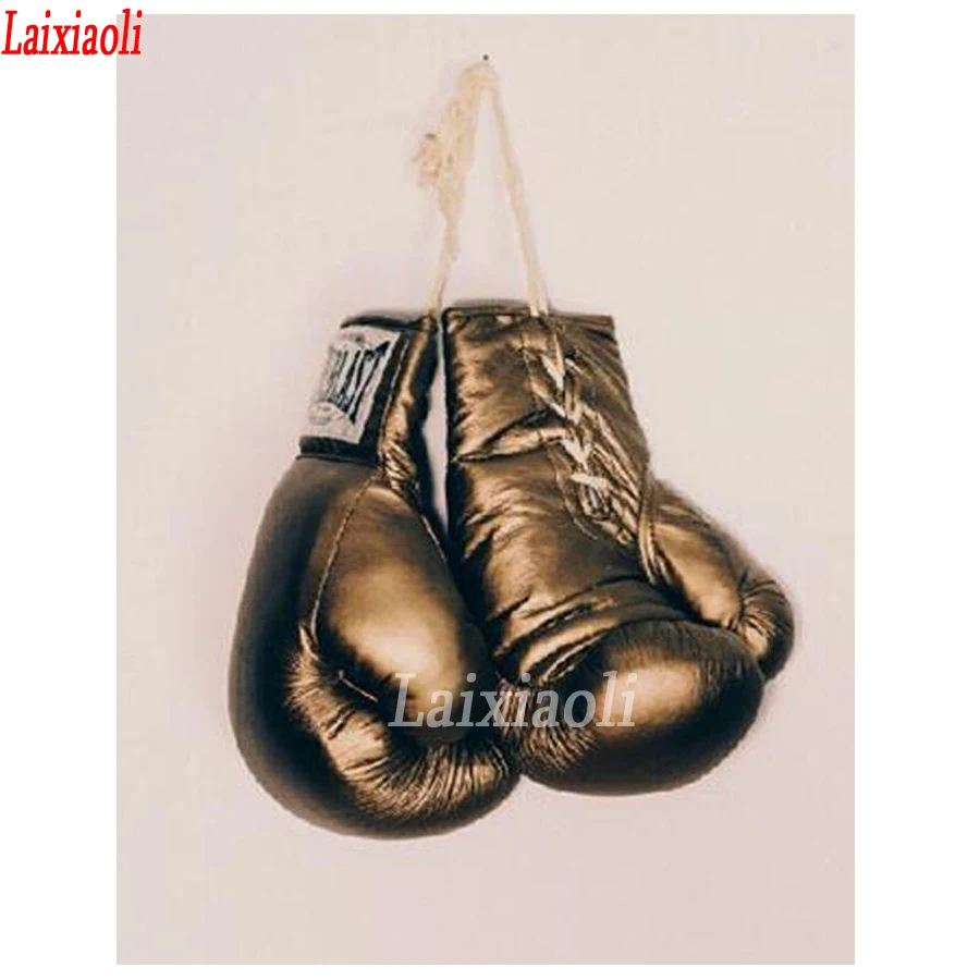 Boxing Gloves diamond embroidery cross stitch,Sport Boxing diamond Painting hobby mosaic art Wall Decor School Encouraging Gift