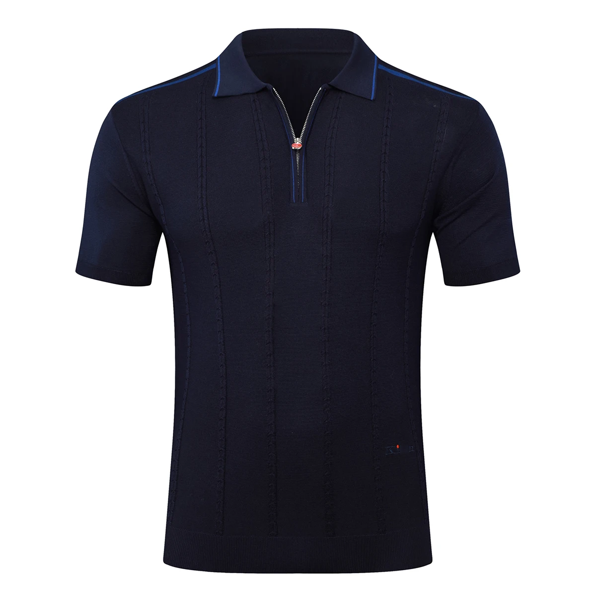 BILLIONAIRE OECHSLI polo shirt silk men 2025 New Casual embroidery elastic short sleeve thin zipper high quality big size M-5XL