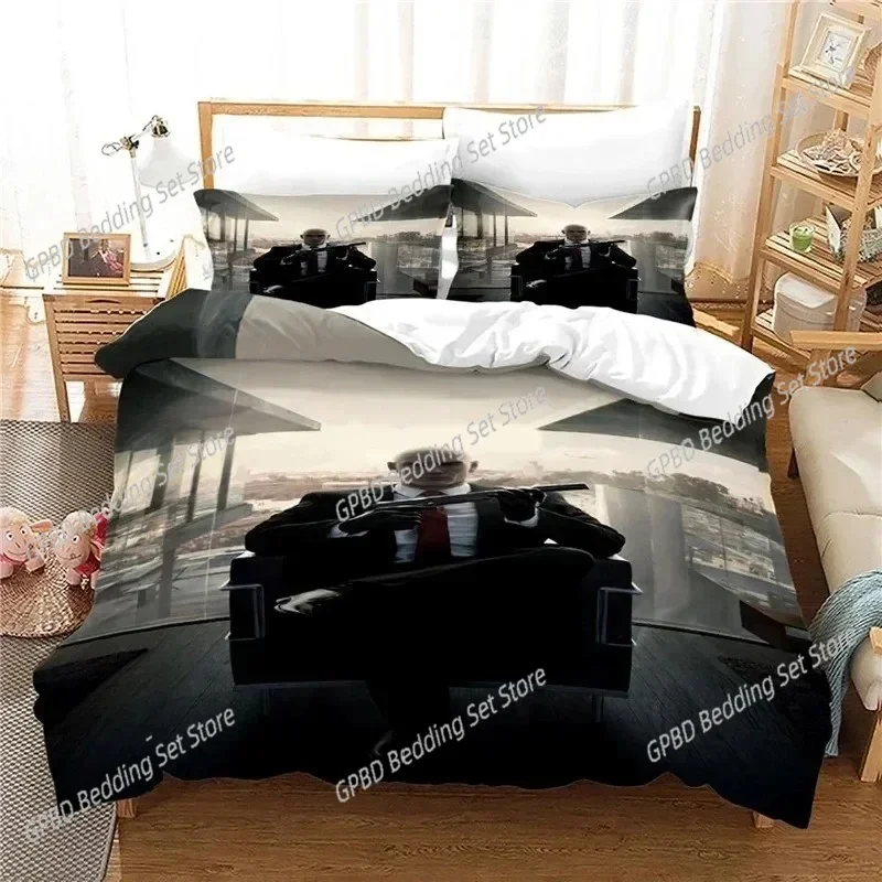 

Game Hitman Killer Comfortable Duvet Quilt Cover Pillowcase Bedding Set Children Bedroom Decoration Home Textile