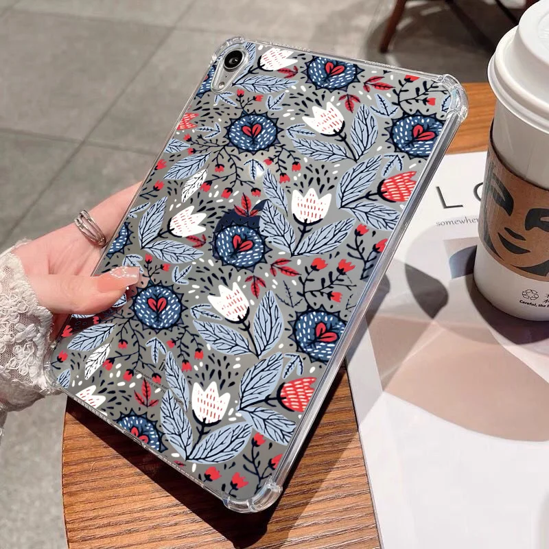 Funda for Samsung Galaxy Tab S6 Lite Case Tab A8 S9 11 S7 S9 FE S7 S8 Plus 12.4 ''  A7 Lite A9 Plus Retro Gorgeous Flowers Cover