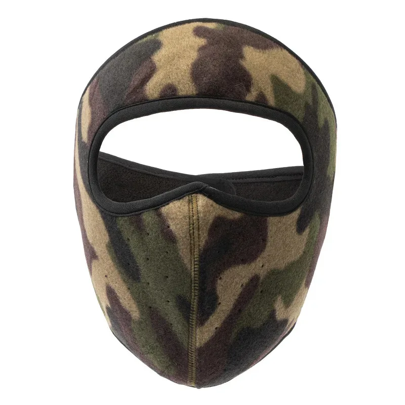 شتاء دافئ القطبية الصوف التمويه غطاء الوجه النساء غطاء للأذنين ركوب إيرفلاب الرجال في الهواء الطلق قناع مقاوم للبرودة #6