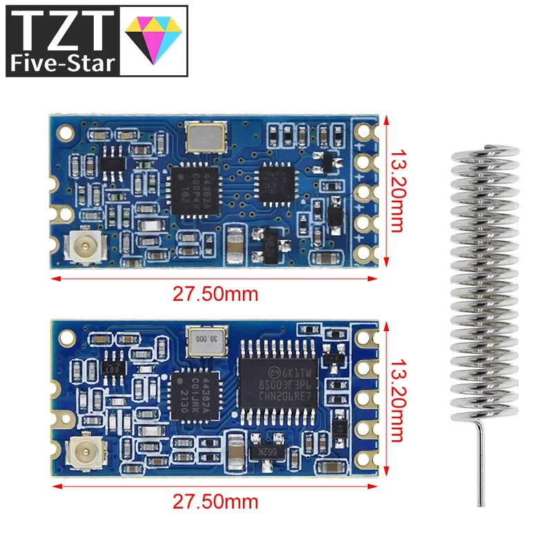 TZT  433Mhz HC-12 SI4463 Wireless Serial Port Module 1000m Replace Bluetooth NEW