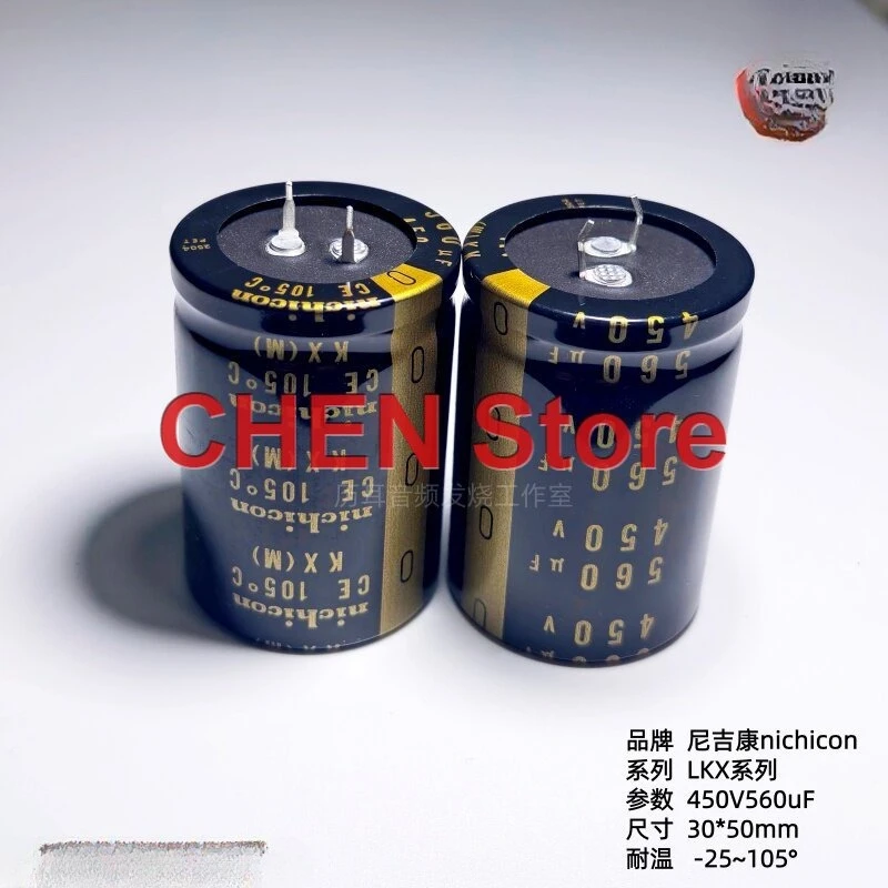 2PCS/lot original NICHICON KX 450V560UF 35X50MM 105C LKX 450V 560UF electrolytic capacitor free shipping