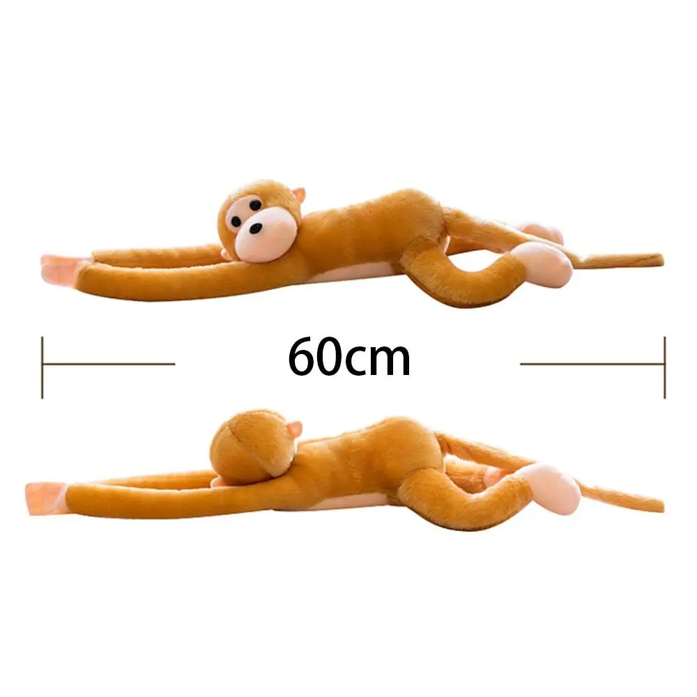 Macaco de braço longo colorido macio pendurado boneca de pelúcia macaco brinquedos casa macaco pingentes ornamentos de macaco de braço longo