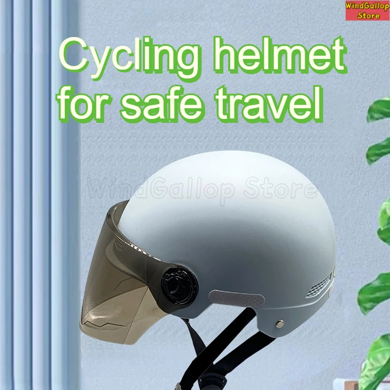 Motorcycle helmet 3C certified ventilated and breathable male and female four-season half helmet sun protection safety helmet
