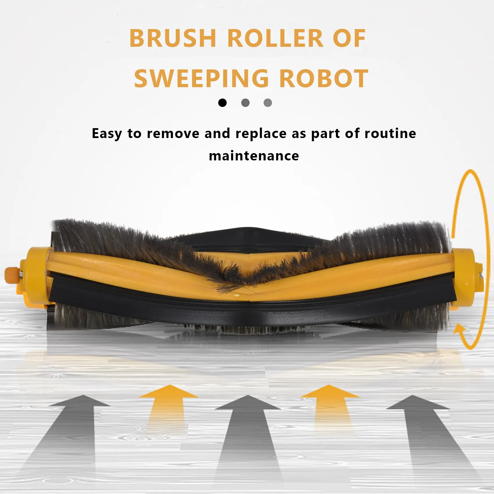 

ABSJ-Replacement Main Brush For ECOVACS DEEBOT 930 900 901 M80 Pro M81 M85 M88 R95 R96 R98 Robotic Vacuum Cleaner (Pack Of 3)