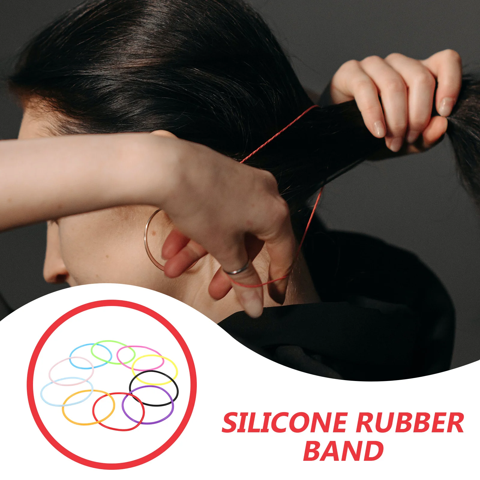 

100Pcs Retro 80s Bracelets for Women Colorful Silicone Jelly Wristbands Party Favors Hair Ties Scrunchies for Hair 80s