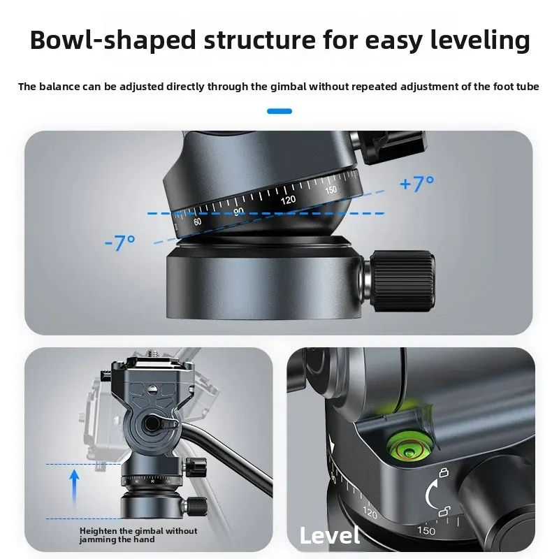 Hydraulische Gimbal-Spiegelreflexkamera, universelle Halbschüssel