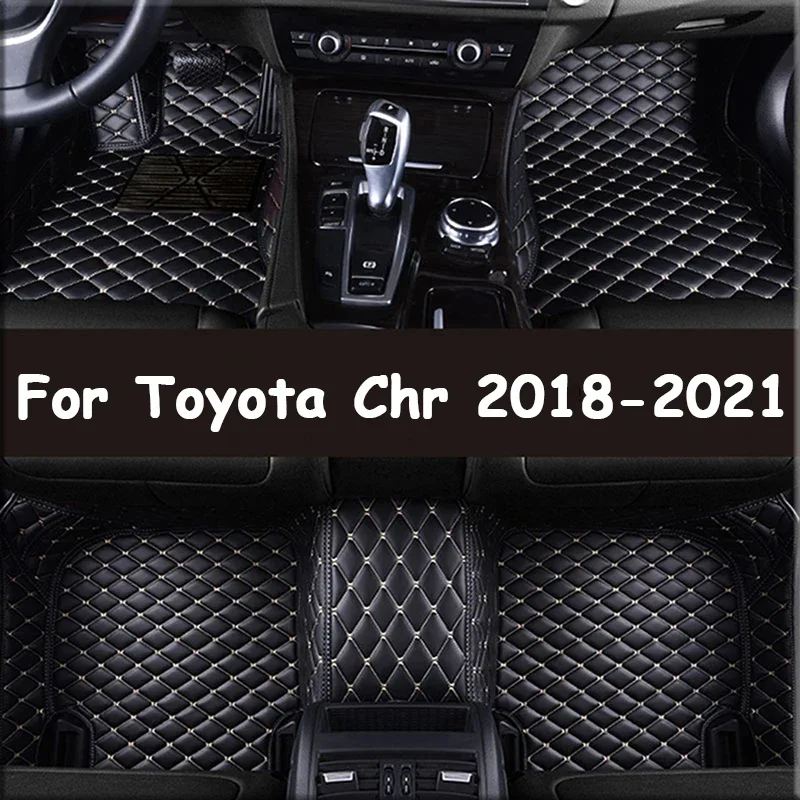 

Car Floor Mats For Toyota Chr 2018-2021 DropShipping Center Auto Interior Accessories 100% Fit Leather Carpets Rugs Foot Pads 05