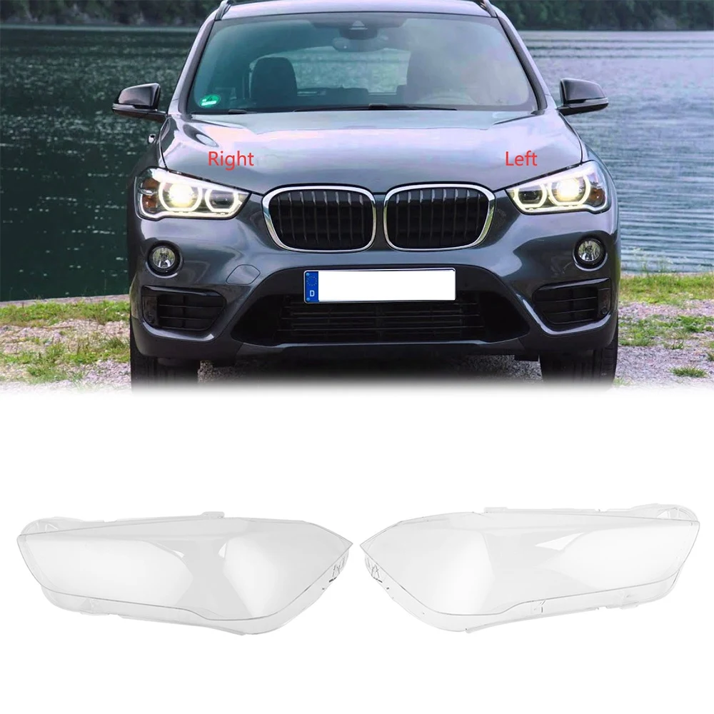 

For-BMW X1 F48 2016 2017 2018 2019 Right Headlight Shell Lamp Shade Transparent Lens Cover Headlight Cover