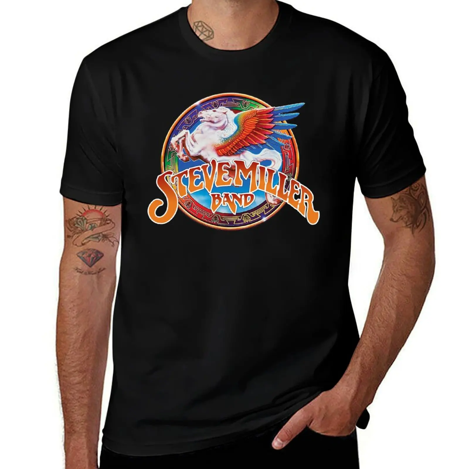

stevemillerband//pegasus unicorn horse kuda T-Shirt oversized graphic tee summer 2025 cute tops mens graphic t-shirts pack