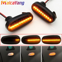 For Alfa Romeo Mito 955 147 GT 937 Fiat Bravo 2 Dynamic LED Side Marker Lights Arrow Turn Signal Flashing Blinker Lamp 2Pcs