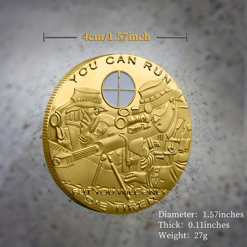 عملة التحدي العسكري المعاصر ، معدنية قابلة للتحصيل ، لوحة تذكارية مستديرة ، ميدالية تذكارية تكتيكية