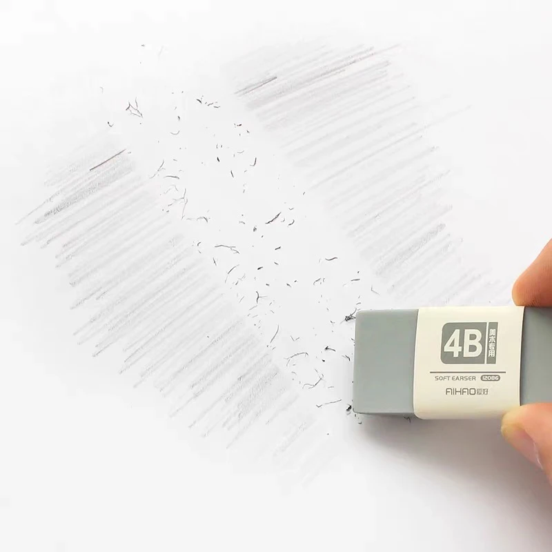 5pcs 4B Pencils Eraser Student Office School Stationery Writing Art Drawing Rubber Wrong Questions Correction Eraser